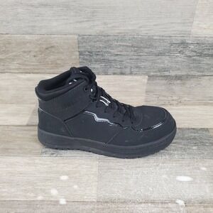 Caterpillar Streamline Court Mid CT Womens Shoes Sz 6.5 Work Boots Black Nubuck